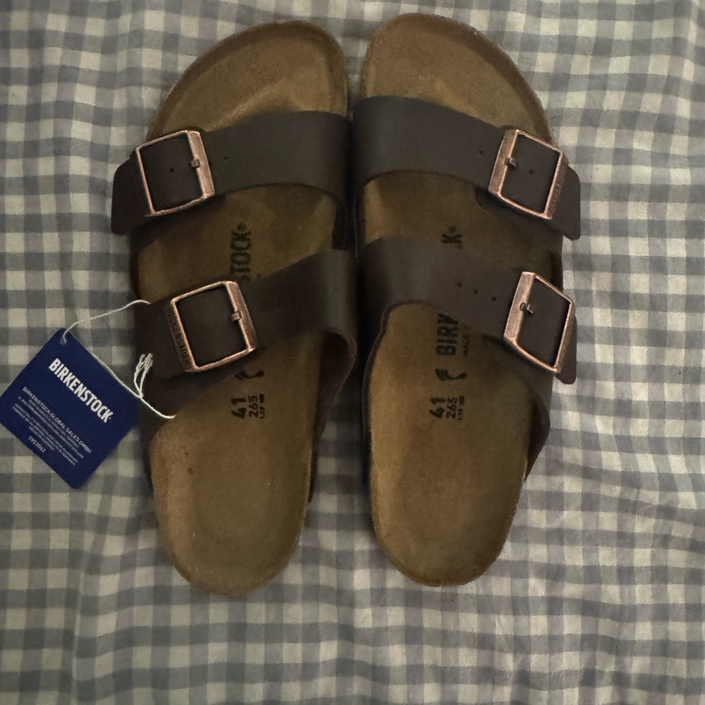 Birkenstock Arizona Sandals – Dark Brown – Size 10 Narrow